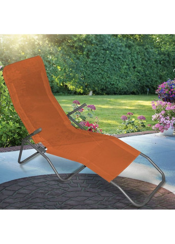 Кресло-шезлонг раскладной оранжевый Jumi (361952122)