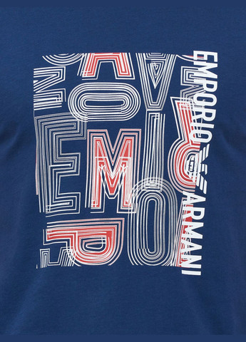 Синяя футболка EA7