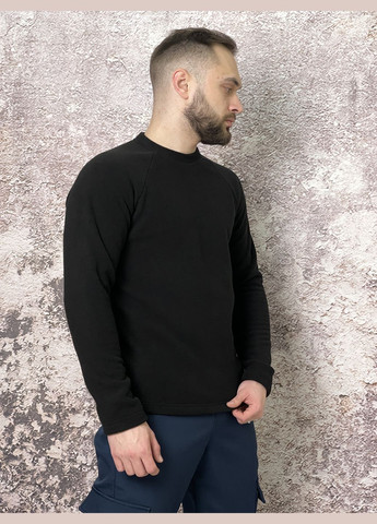 Чорний світшот чоловічий флісовий чорний Intruder (312488895)