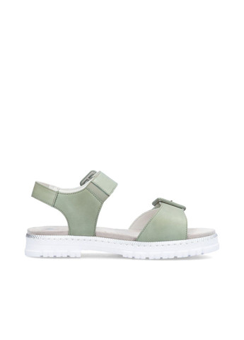 Зеленые босоножки (р) кожа 0-1-1-v-4252-52 Rieker с ремешком