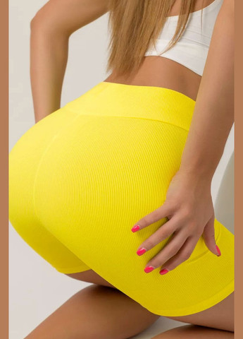 Шорты женские в рубчик желтого цвета Let's Shop (301407894)
