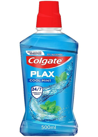 Ополаскиватель для рта "Освежающая мята" антибактериальный Plax 500ml (135341-18704) Colgate (368632489)