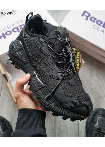 КРОССОВКИ ЖЕНСКИЕ REEBOK ZIG KINETICA II EDGE GORE-TEX BLACK РИБОК ЗИГ КИНЕТИКА No Brand чёрные демисезоны (368647189)