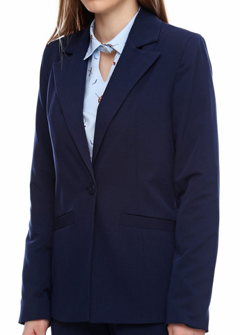 Темно-синий женский женский пиджак (ll168020563) LadyLike - всесезон