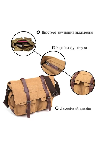 Сумка на плечо текстильная 20149 Vintage (298567938)