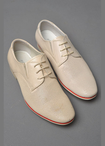 Туфлі підліткові для хлопчика бежевого кольору Let's Shop (290663367)