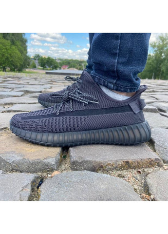 КРОСІВКИ ЖІНОЧІ ADIDAS YEEZY BOOST 350 CINDER REFLECTIVE АДІДАС ІЗІ БУСТ No Brand чорні демісезони (368855050)