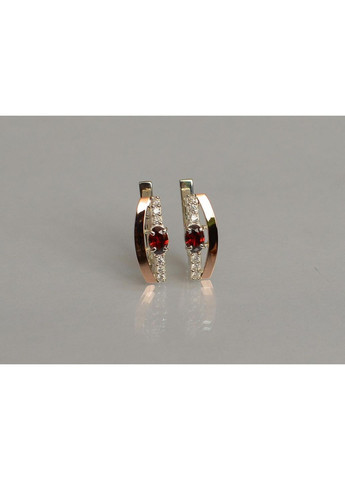 Срібні сережки з золотими накладками Silver Style (367112635)