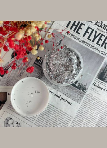 Поталь для декора 10 г Серебристый No Brand (338623802)