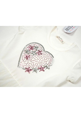 Кремова сукня з серцем (14104-98g-cream) Breeze (300624827)