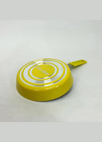 Сковорода CB-1414, 14см, Міні, Eco Granite, Якісна сковорода. Колір: жовтий Con Brio (364664113)