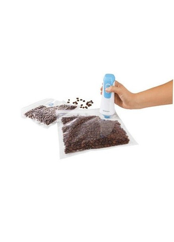 Вакууматор ручний для пакування їжі + 10 пакетів SHV 12.5 B2 (герметичне пакування, німецький) Silver Crest (311197041)