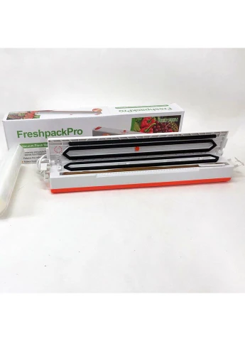 Вакууматор Freshpack Pro вакуумний пакувальник їжі, побутової. Колір помаранчевий Fresh Brand (395930278)