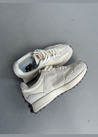 Кросівки жіночі і чоловічі New Balance 327 beige | Нью Беланс 327 бежеві No Brand бежеві демісезони (316504476)