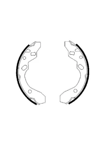 Колодки гальмівні барабанні (комплект 4 шт) Bosch (366733445)