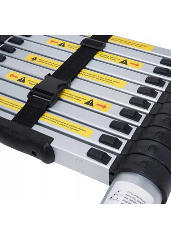 Алюминиевая телескопическая лестница-трансформер высота 3.2 м (2104618849) Stanley (370755456)