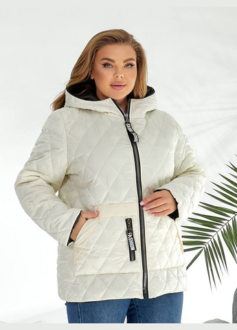 Молочна демісезонна куртка жіноча димісезонна Style Point