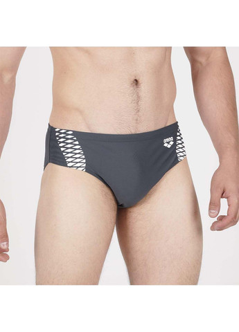 Мужские комбинированные плавки-слипы openings swim briefs серый, белый Arena
