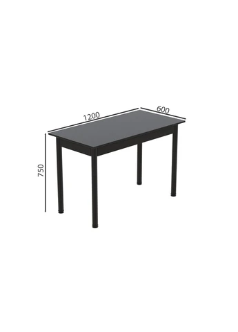 Стол кухонный Бенита 75x120x60 Черный ДСП 16мм (FRD-105692) Ferrum-decor (377393657)