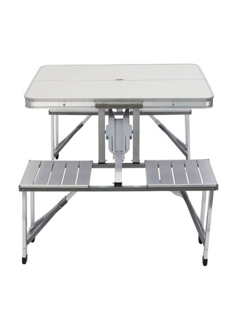 Складаний алюмінієвий стіл трансформер + 4 стільці для пікніка у валізі набір туристичних складних меблів G03-2 (A-034016) LUGI (354825517)