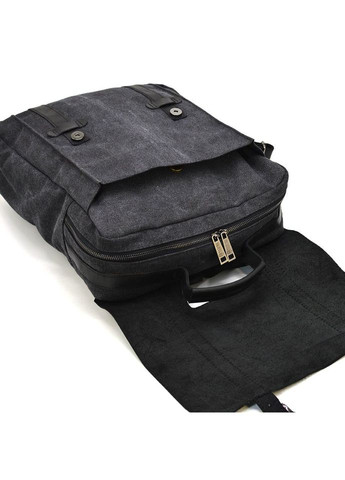 Сумка рюкзак для ноутбука з канвас RAG-3420-3md сіра з чорним TARWA (304533816)