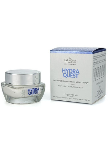 Зволожувальний крем для обличчя - Hydra Quest Multi-Level Moisturising Cream 50ml (577631-108576) Farmona (368857023)