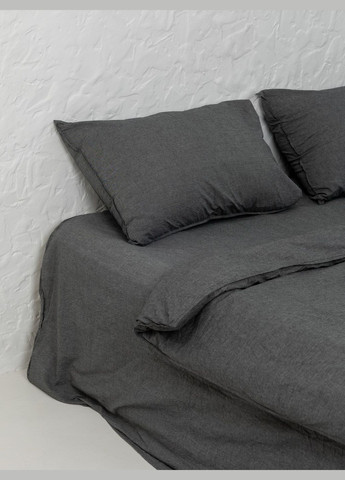 Комплект білизни із вареної бавовни Silver євро, Простирадло без резинки Leglo (300370735)