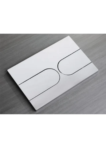 Панель смыва KT-0604-01 240x160x10mm пластиковая, кнопка закругленная (KR5323) KOER (388587072)