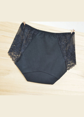 Трусики менструальные в рубчик с кружевными вставками. Трусы для критических дней, непромокаемые, No Brand Для критических дней|Подстраховующие (316300954)