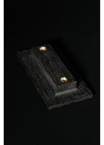 Дизайнерська меблева ручка з дерева 110*55 мм PLATO MOON black No Brand (382603099)