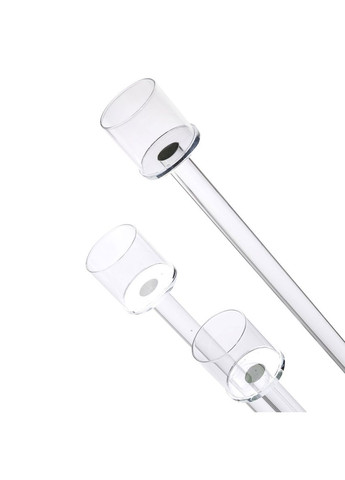 Свічник скляний на 3 свічки прозорий для інтер'єру декор елемент стилю ProDobro (364190638)