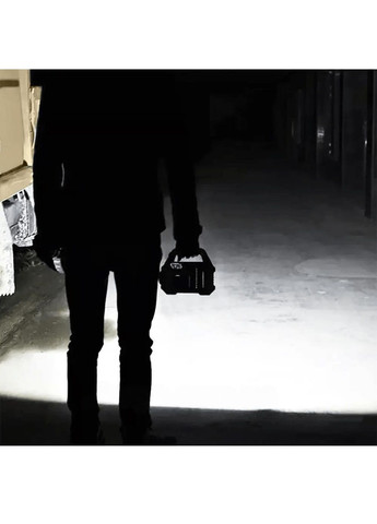 Фонарь лампа светильник прожектор ручной светодиодный с солнечной панелью повербанком 2800мАч (478375-Prob) 7 светодиодов Unbranded (304681293)