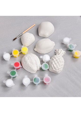 Набор для творчества Гипсовые раскраски фрукты для детей 3+ раскрашивание фигурок. Strateg (369758154)