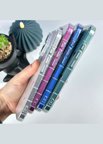 Чохол Transparent in Hearts для iPhone X/Xs Чорний No Brand (319301987)