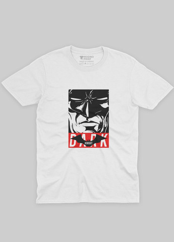 Белая демисезонная футболка для мальчика с принтом супергероя - бэтмен (ts001-1-whi-006-003-030-b) Modno