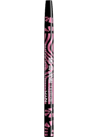 Двостороння підводка для повік Beetlejuice Pinstripe Duo Liner 01 - Black + Pink Chrome (2-1221408) NYX Professional Makeup (380124410)