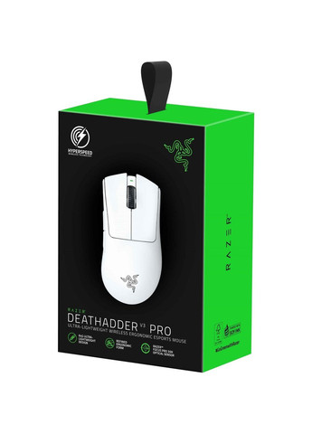 Мышь игровая беспроводная на акб DeathAdder V3 PRO RZ01-04630200-R3A1 белая Razer (302694628)