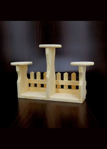 Підставка для квітів з дерева Тенеріфе бланже (ЦВП-002001) No Brand (328227901)