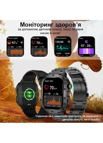 Розумний годинник Smart Expert Nano Steel 50х43,5х12,2 мм Сталь Чорний 65 г No Brand (401961767)