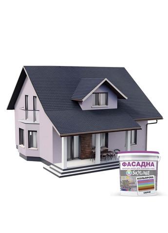 Фасадна фарба акрил-латексна 1510-R20B 5 л SkyLine (289463447)