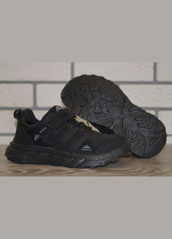 Чорні осінні кросівки дитячі демісезонні чорні Jong Golf