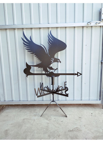 Флюгер на дом Орел, флюгер на крышу из металла 3 мм. No Brand (368896714)