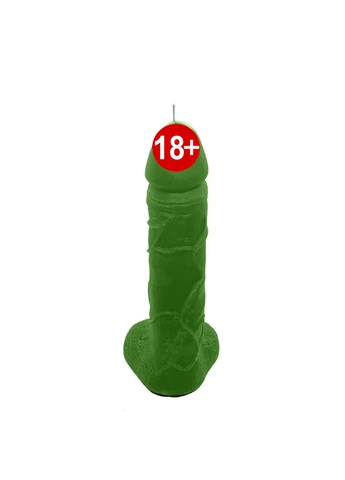Свеча в виде члена Чистый Кайф Green size L, для возбуждающей атмосферы No Brand (303908629)