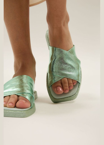 Зеленые шлепанцы 184849 Fabio Monelli