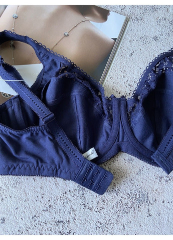 Синий синий бюстгальтер без поролона на чашку е Lanny Mode