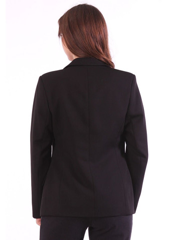 Черный женский пиджак укороченный женский 037 креп черный Актуаль - демисезонный