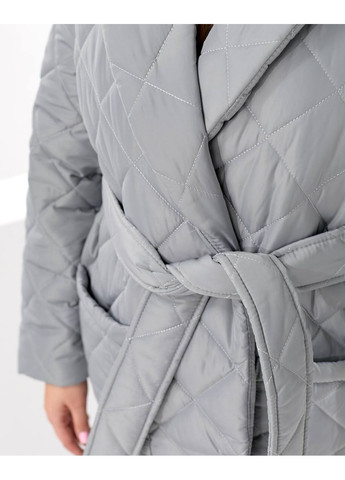 Сіре демісезонне Пальто жіноче No Brand