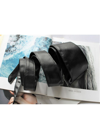 Широкий пояс кушак жіночий чорний No Brand (369132354)