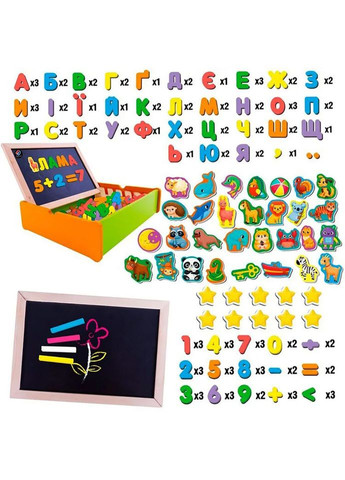 Гра настільна "Магнітний розвиваючий набір з дошкою" VT5411-17 Vladi toys (365641060)