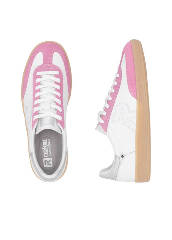 Розовые кеды (р) кожа 0-1-1-w-2200-86 Rieker